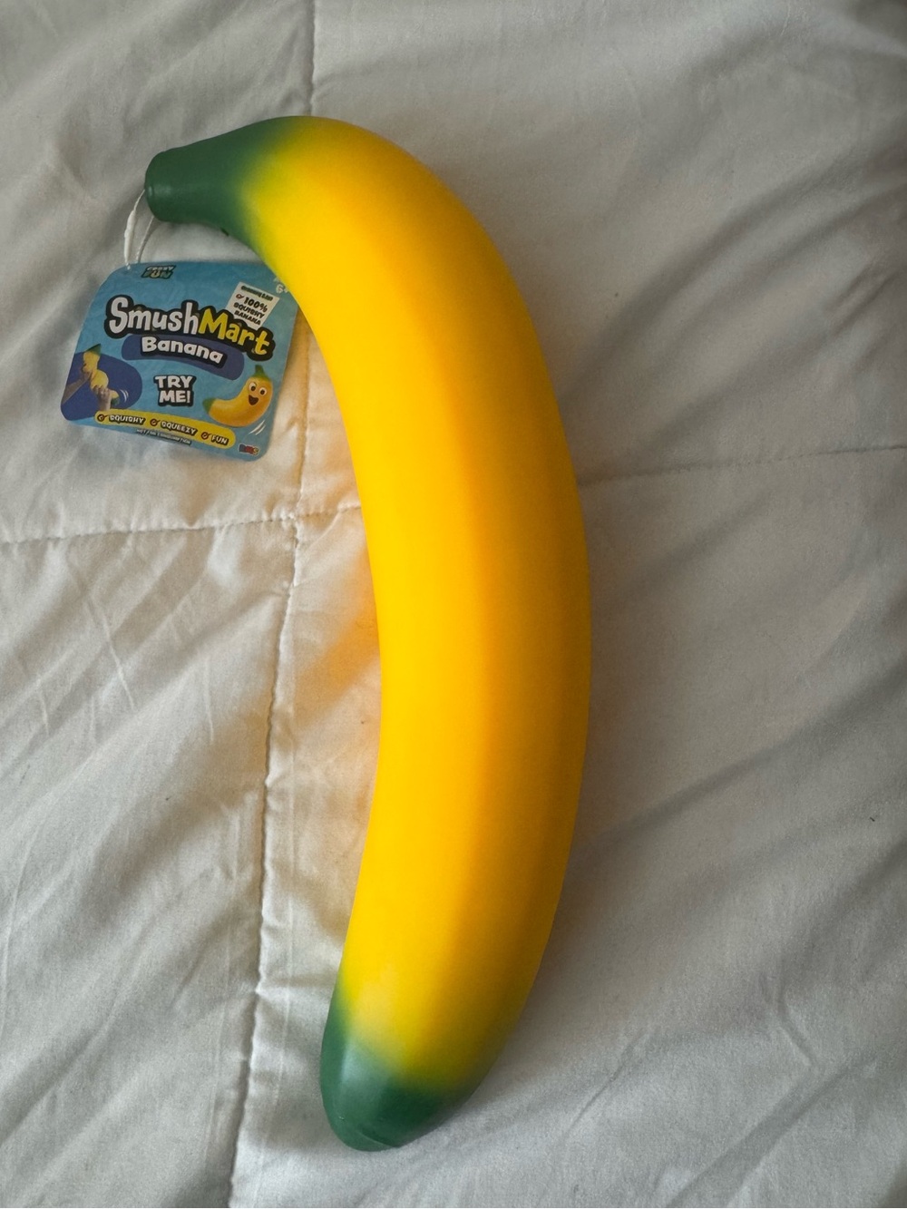 CRAZY FUN SmushMart Squishy Banana Large Squeeze Sensory Toy Stress Relief